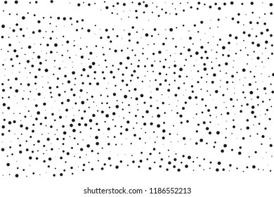 Splatter background. Black glitter blow large and small scale, explosion and splats on white. Abstract grainy isolated grungy effect. Grain overlay. Dusty dirty black surface. Distress design elements