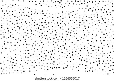 Splatter background. Black glitter blow large and small scale, explosion and splats on white. Abstract grainy isolated grungy effect. Grain overlay. Dusty dirty black surface. Distress design elements