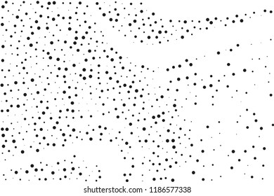 Splatter background. Black glitter blow large and small scale, explosion and splats on white. Abstract grainy isolated grungy effect. Grain overlay. Dusty dirty black surface. Distress design elements