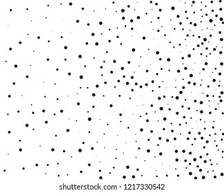 Splatter background. Black glitter blow explosion and splats on white. Grunge texture. Abstract grainy isolated grungy effect. Grain overlay. Dusty dirty black surface. Distress design elements.