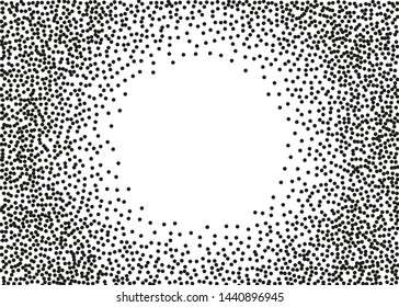 Splatter background. Black glitter blow explosion and splats on white. Grunge texture. Abstract grainy isolated grungy effect. Grain overlay. Dusty dirty black surface. Distress design