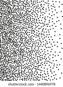 Splatter background. Black glitter blow explosion and splats on white. Grunge texture. Abstract grainy isolated grungy effect. Grain overlay. Dusty dirty black surface. Distress design