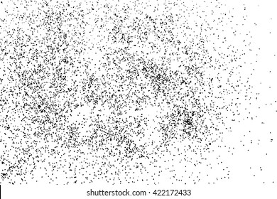 Splatter background. Black glitter blow explosion and splats on white background. Sprinkles spray drops. Grunge sparkles, blots and splashes. Grungy distress texture.