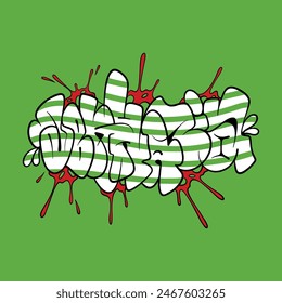 Splatter Background Graffiti Style Abkhazia Colors Flag Inspiration Vector Design 