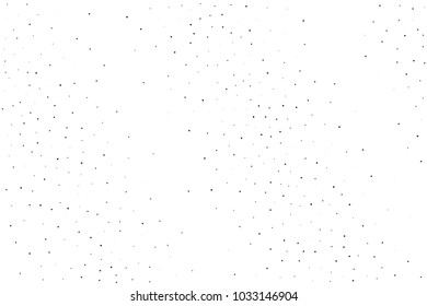 Splatter background. Small black glitter blow explosion and splats on white. Grunge texture. Abstract grainy isolated grungy effect. Grain overlay. Dusty dirty black surface. Distress design elements.