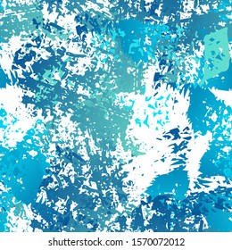 Splatter Brush Stroke Surface. Watercolor Endless Repeating Elements. Splatter Pattern. Artistic Cool Black and White Watercolor Overlay Surface. Abstract Brush Vector illustration.