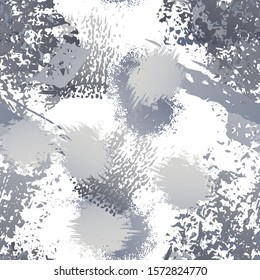 Splatter Brush Stroke Surface. Watercolor Endless Repeating Elements. Artistic Creative Splatter Pattern. Black and White Watercolor Overlay Surface. Abstract Brush Vector illustration.