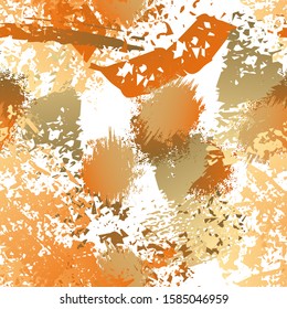 Splatter Brush Stroke Surface. Watercolor Endless Repeating Elements. Artistic Cool Splash Print. Black and White Watercolor Overlay Surface. Abstract Brush Vector illustration.