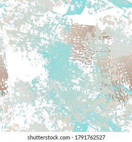 Splatter Brush Stroke Surface. Watercolor Endless Repeating Elements. Splash Print. Artistic Trending Black and White Watercolor Overlay Surface. Abstract Brush Vector illustration.