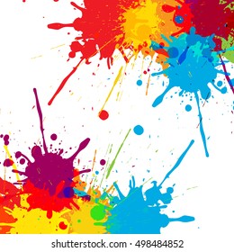 splatter Color background illustration vector design