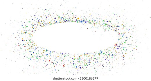 splatter effect of symbol sign with pride color red blue green yellow and purple, no orange