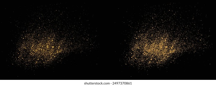 Splatter glowing golden sparks gold glitter luxury background