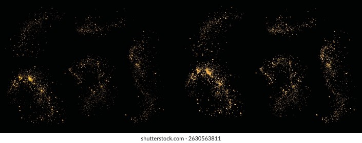 Splatter brillo de oro stardust efecto de luz de fondo de oro