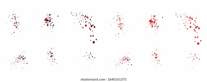 Splatter gradient red blood paint ink background collection