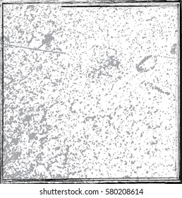 Splatter Grain Paint Texture with Scratched, distressed border frame. Distress Grunge background. Black Spray Blot of Ink.Place illustration Over any Object to Create Grungy Effect .abstract vector.