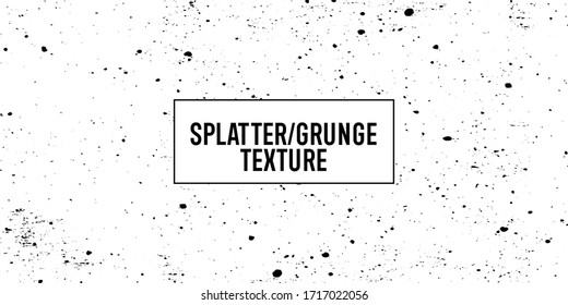 Splatter Grunge Texture Overlay for Your Retro and Vintage Look Design