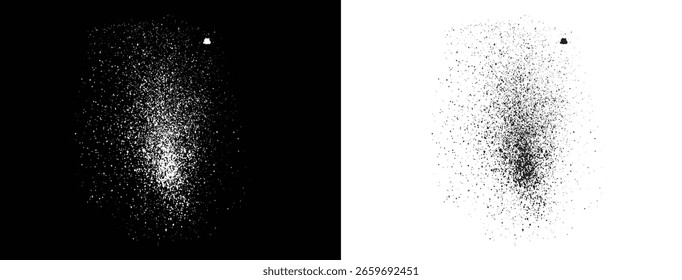 Splatter grunge textura pintura tinta negro y blanco Vector ilustración de sangre diseño de fondo