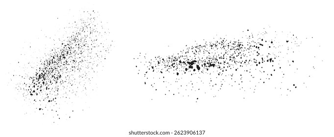 Splatter hand-painted ink grunge texture black bloody stains background