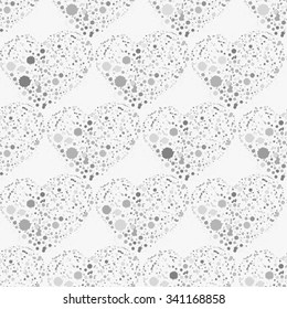 Splatter hearts seamless surface pattern for wallpaper, textile, packaging
