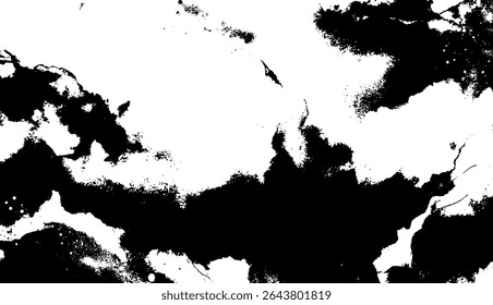 Splatter Ink Blot Texture Vector Art