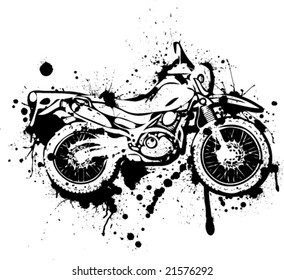 Splatter Ink Dual-Purpose Motorcycle