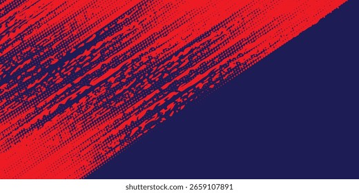 Fondo grungy de tinta salpicada en Vector de estilo abstracto. Vector puntos brillo o semitono brillo patrón textura Pop estilo de arte de fondo. Ilustración vectorial