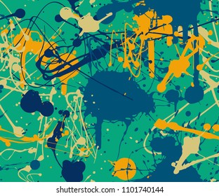 Splatter Paint Background Pattern