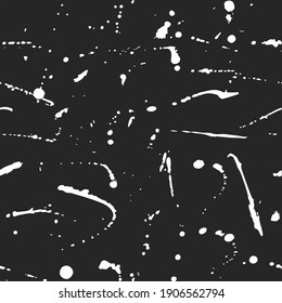 splatter paint brush strokes seamless pattern