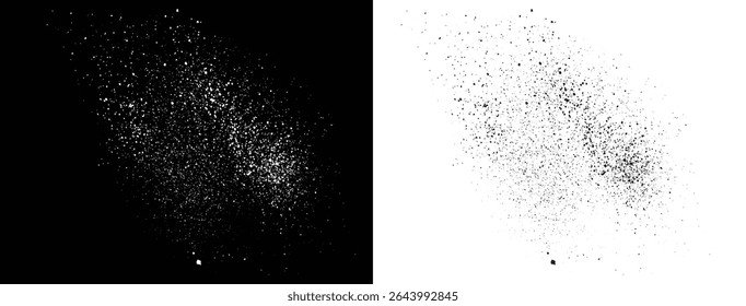 Splatter paint ink vector black and white abstract grunge texture background design