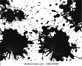 Splatter Paint Texture . Distress Texture . Grain Texture . Noise Texture . Black Paint Spray Texture . Blot of Ink . Simply Place Texture Over any Object or Background to Create Grunge Effect 