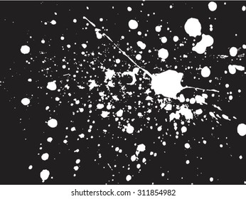 Splatter Paint Texture . Distress Texture . Grain Texture . Noise Texture . Black Paint Spray Texture . Blot of Ink . Simply Place Texture Over any Object or Background to Create Grunge Effect