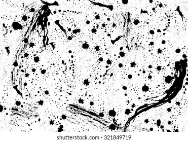 Splatter Paint Texture . Distress Texture . Grain Texture . Noise Texture . Black Paint Spray Texture . Blot of Ink . Simply Place Texture Over any Object or Background to Create Grunge Effect
