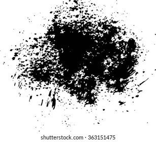Splatter Paint Texture . Distress Texture . Grain Texture . Noise Texture . Black Paint Spray Texture . Blot of Ink . Simply Place Texture Over any Object or Background to Create Grunge Effect 
