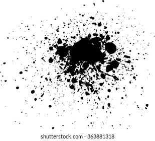 Splatter Paint Texture . Distress Texture . Grain Texture . Noise Texture . Black Paint Spray Texture . Blot of Ink . Simply Place Texture Over any Object or Background to Create Grunge Effect 