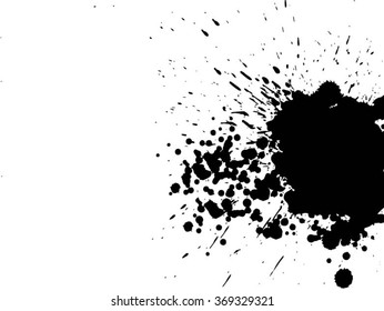 Splatter Paint Texture . Distress Texture . Grain Texture . Noise Texture . Black Paint Spray Texture . Blot of Ink . Simply Place Texture Over any Object or Background to Create Grunge Effect