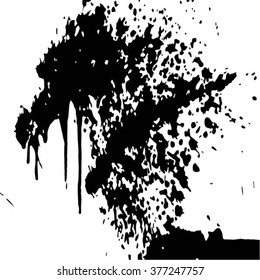 Splatter Paint Texture . Distress Texture . Grain Texture . Noise Texture . Black Paint Spray Texture . Blot of Ink . Simply Place Texture Over any Object or Background to Create Grunge Effect