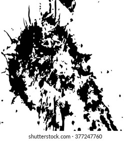 Splatter Paint Texture . Distress Texture . Grain Texture . Noise Texture . Black Paint Spray Texture . Blot of Ink . Simply Place Texture Over any Object or Background to Create Grunge Effect