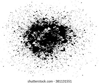 Splatter Paint Texture . Distress Texture . Grain Texture . Noise Texture . Black Paint Spray Texture . Blot of Ink . Simply Place Texture Over any Object or Background to Create Grunge Effect