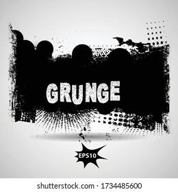 Splatter Paint Texture . Distress Grunge background . Scratch, Grain, Noise rectangle stamp . Black Spray Blot of Ink.Place illustration Over any Object to Create Grungy Effect .abstract vector.