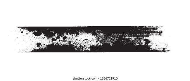 Splatter Paint Texture . Distress Grunge background . Scratch, Grain, Noise rectangle stamp . Black Spray Blot of Ink.Place illustration Over any Object to Create Grungy Effect .abstract vector.