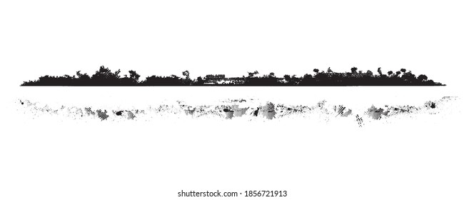 Splatter Paint Texture . Distress Grunge background . Scratch, Grain, Noise rectangle stamp . Black Spray Blot of Ink.Place illustration Over any Object to Create Grungy Effect .abstract vector.