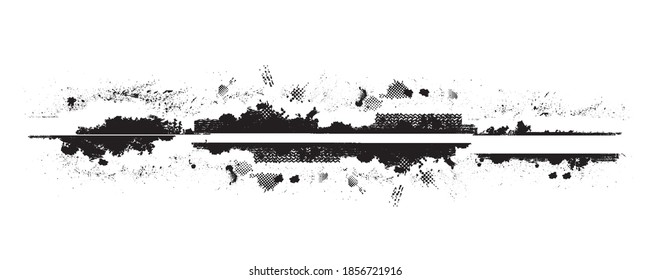 Splatter Paint Texture . Distress Grunge background . Scratch, Grain, Noise rectangle stamp . Black Spray Blot of Ink.Place illustration Over any Object to Create Grungy Effect .abstract vector.