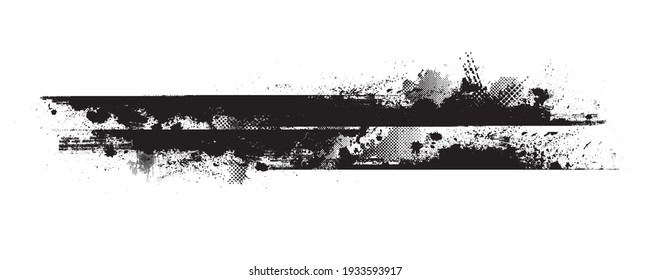 Splatter Paint Texture . Distress Grunge background . Scratch, Grain, Noise rectangle stamp . Black Spray Blot of Ink.Place illustration Over any Object to Create Grungy Effect .abstract vector.