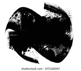 Splatter Paint Texture . Distress Grunge background . Scratch, Grain, Noise rectangle stamp . Black Spray Blot of Ink.Place illustration Over any Object to Create Grungy Effect .abstract vector.
