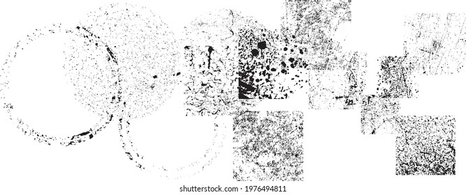 Splatter Paint Texture . Distress Grunge background . Scratch, Grain, Noise rectangle stamp . Black Spray Blot of Ink.Place illustration Over any Object to Create Grungy Effect .abstract vector.