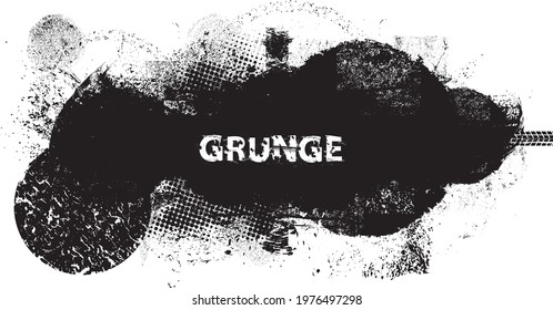 Splatter Paint Texture . Distress Grunge background . Scratch, Grain, Noise rectangle stamp . Black Spray Blot of Ink.Place illustration Over any Object to Create Grungy Effect .abstract vector.