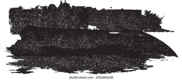 Paint Texture Splatter. Ruhiger Grunge Hintergrund . Scratch, Grain, Noise Rechteck Stempel. Schwarzes Spray-Diagramm von Ink.Place Illustration über ein beliebiges Objekt zum Erstellen eines grungy-Effekts .abstrakter Vektorgrafik.