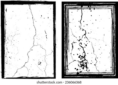 Splatter Paint Texture . Distress Grunge background . Scratch, Grain, Noise rectangle stamp . Black Spray Blot of Ink.Place illustration Over any Object to Create Grungy Effect .abstract vector.