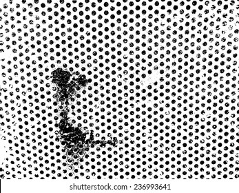 Splatter Paint Texture . Distress Grunge background . Scratch, Grain, Noise rectangle stamp . Black Spray Blot of Ink.Place illustration Over any Object to Create Grungy Effect .abstract vector.