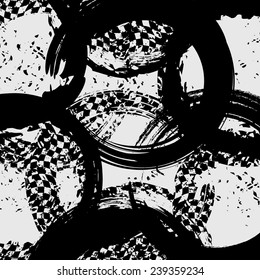 Splatter Paint Texture . Distress Grunge background . Scratch, Grain, Noise rectangle stamp . Black Spray Blot of Ink.Place illustration Over any Object to Create Grungy Effect .abstract vector.